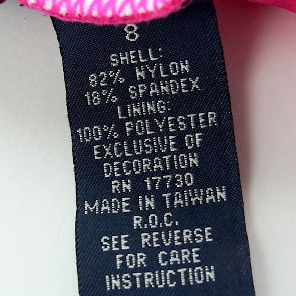 Pink Swim Tankini Swimsuit Top Sz 8 - Picture 5 of 6